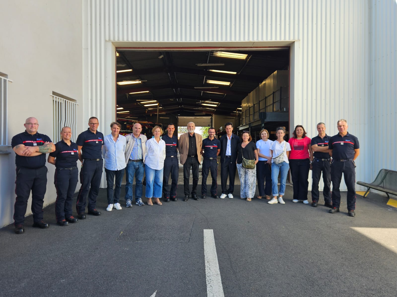 Kléber Mesquida en visite à Pézenas