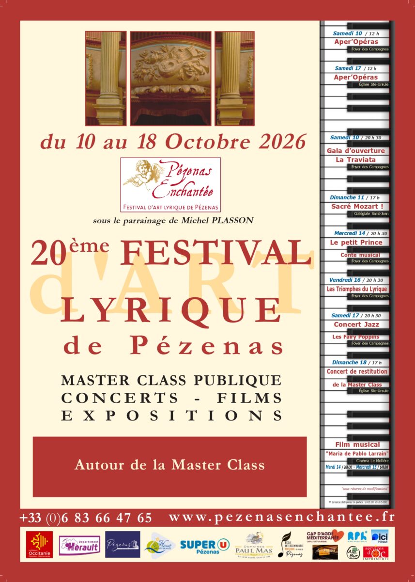 20ème FESTIVAL D’ART LYRIQUE PEZENAS ENCHANTEE